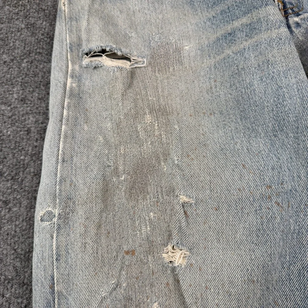 Vintage Levis 501 Jeans Mens 32x32 Blue Denim Distressed Repaired Made in USA
